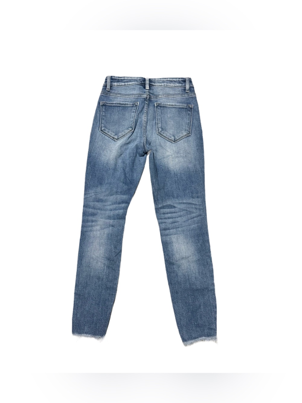 KanCan High Waisted Distressed Jeans Women's 26 Light Wash Denim Faded Stretch - Picture 3 of 6